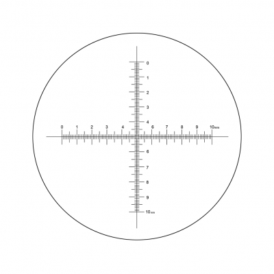 Réticule pour oculaire MOTIC 100div/10mm X et Y pour séries BA/AE/SMZ 161 et 171/Panthera