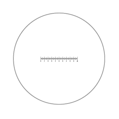 Réticule pour oculaire MOTIC 100div/10mm pour séries BA/AE/SMZ 161 et 171/Panthera