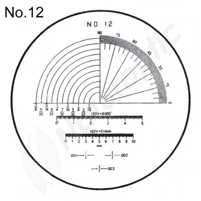 Echelle de mesure PEAK pour loupe 1983 No.12