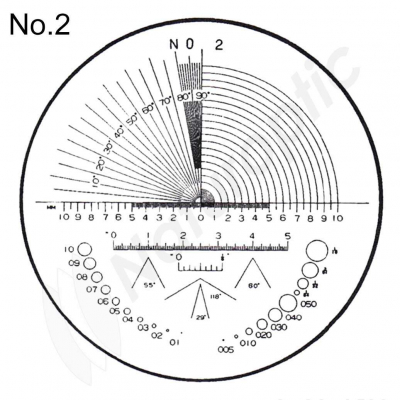 Echelle de mesure PEAK pour loupe 1983 No.2