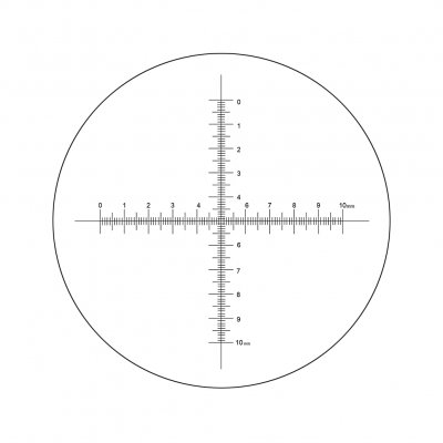Réticule pour oculaire MOTIC 100div/10mm X et Y pour séries BA/AE/SMZ 161 et 171/Panthera