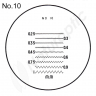 Echelle de mesure PEAK pour loupe 1983 No.10